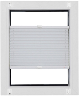 sunlines Plissee Start-up Style Crush, blickdicht, ohne Bohren, verspannt, Haftfix, geklebt mit Gelenkklebeplatte