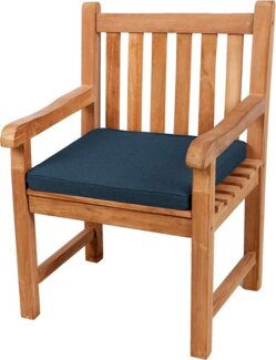 Gutekissen® Sitzkissen für Bank, Gartenschaukeln, Sitz, glatt. FK5 (40x40x5, Dunkelblau)