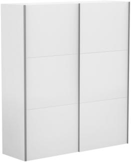 Schwebetürenschrank Kleiderschrank Nantes 200x64x230cm weiß 2-türig