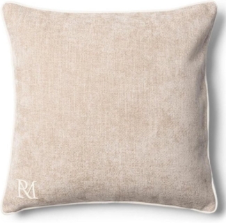 Riviera Maison Kissenhülle RM Monogram Aveiro Pillow Cover Beige (60x60 cm) 565110