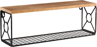 Wandregal COMPRIDA Metall Schwarz