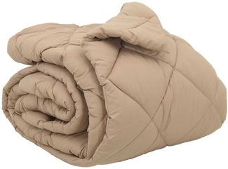 vidaXL Winterbettdecke Taupe 220 x 260 cm Mikrofaser 42025702