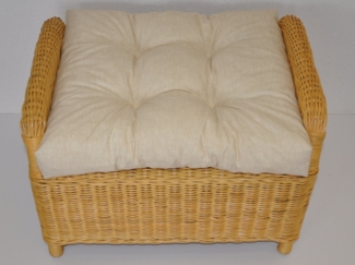 Rattani Sesselauflage Polster Kissen für Rattan Ohrensessel Rattansessel beige