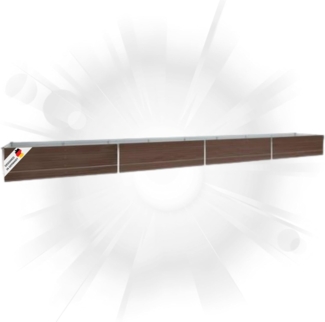 DELUKE® Hochbeet für Garten OSKAR Braun 600x80x45cm Verzinkter Stahl Hochbeet Metall Gartenbeet Kräuterbeet Blumenbeet Beet hoch Frühbeet für Garten Gemüsebeet