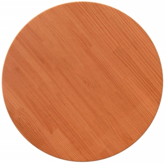 vidaXL Tischplatte Rund Wachsbraun Ø60x2,5 cm Massivholz Kiefer 847127