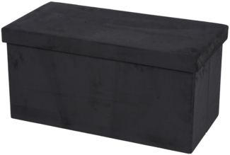 Urban Living faltbare SITZBANK CORD "velours côtelé" 53513 schwarz