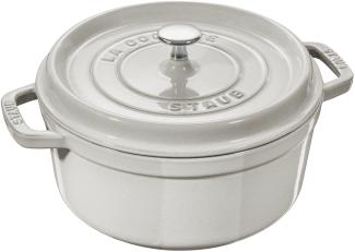 Staub La Cocotte Cocotte 24 cm, rund, Weisser Trüffel, Gusseisen