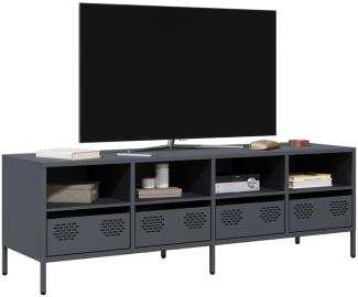 vidaXL TV-Schrank Anthrazit 135x39x43,5 cm Kaltgewalzter Stahl 851330