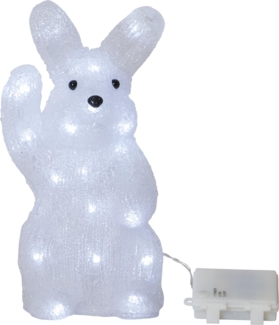 Outdoor Weihnachtsleuchte Crystalo Hase Kristall-Optik 30 LEDs
