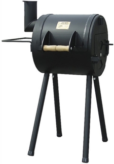 Rumo Barbeque JOEs Little Joe Barbeque Smoker Holzkohlegrill, Stahl, Schwarz, ca. 80 x 55 x 109 cm