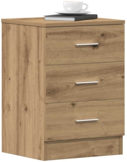 vidaXL Nachttische 2 Stk. Artisan-Eiche 38x35x55 cm Holzwerkstoff