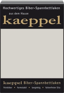 Kaeppel Spannbettlaken Spannbettlaken Biber, Biber, Gummizug: rundum, (1 Stück), 100% Baumwolle, kuschelig weich ideal für Winter