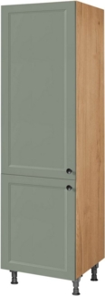 nobilia® Hochschrank "Cascada", Ausrichtung wählbar, mit zwei Türen, vormontiert, Breite/Höhe: 60/216,6 cm
