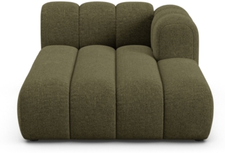 Micadoni Recamiere Lupine 2-Sitzer Rechts Chenille Eden Grün