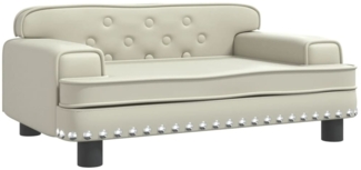 vidaXL Kindersofa Creme 70x45x30 cm Kunstleder 3196301