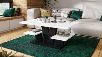 designimpex Couchtisch Design Viva Tisch Wohnzimmertisch 110 x 60 x 45 cm mit Ablagefläche