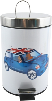 MSV Kosmetikeimer "Mini" Mülleimer Treteimer Abfalleimer - 3 Liter – mit herausnehmbaren Inneneimer Grün