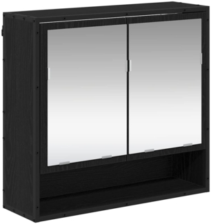 vidaXL Badezimmer-Spiegelschrank Schwarz Eichen-Optik 65 x 20 x 60 cm 883613