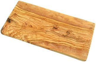 Olivenholz-erleben Frühstücksbrett eckig, mit gerader Kante aus echtem Olivenholz, ca. 30 x 15 cm, Holz, (1-St), Ein hochwertiger Alltagsbegleiter – praktisch, schön, immer ein Unikat
