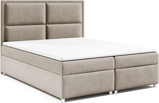 Best for Home Boxspringbett mit Bettkasten Trinity K11 Bonell-Matratze inkl. 7 cm Topper (Polsterbett Doppelbett Boxbett mit gepolstertes Kopfteil, versch. Größen, 140x200 160x200 180x200 200x200 cm), Handwerksqualität