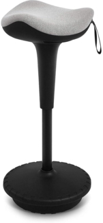 Ergonomischer Hochverstellbarer Arbeitshocker Büro Stehhocker Grau