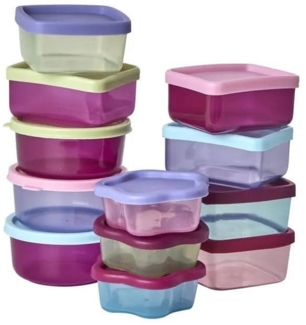 rice Aufbewahrungsbox RICE Lebensmittel box - 12 Stück in einem Netz, Kunststoff