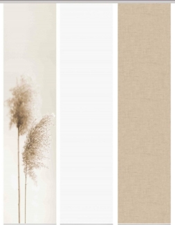 Vision S Schiebegardine 80922 Schiebegardine IRLOS, Digitaldurck, Seidenoptik, 260x60 cm (3 St), Polyester