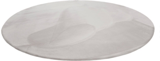 Wecon home Basics Hochflor-Teppich Anna, rund, Höhe: 25 mm, Wohnzimmer, Schlafzimmer, Felloptik, sehr weich und flauschig, Uni