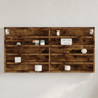 vidaXL Vitrinenschrank Räuchereiche 100x8,5x50 cm Holzwerkstoff 847951