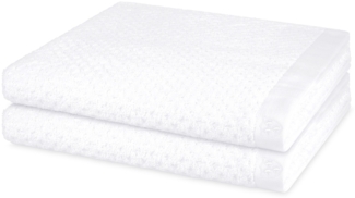Ross Harmony 2 tlg. Frottier-Set - 2 X Duschtuch (70 X 140cm) - 520 - Weiß