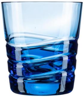 Becher Kristall Wave aqua (8,5 cm)