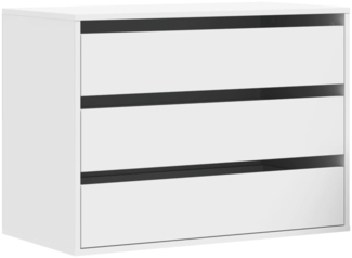vidaXL Kommode Weiß 80x41x58 cm Holzwerkstoff 852852