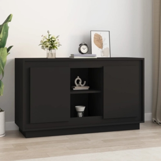 vidaXL Sideboard Schwarz 102x35x60 cm Holzwerkstoff 831878