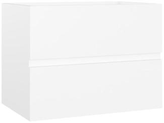 vidaXL Waschbeckenunterschrank Weiß 60x38,5x45 cm Holzwerkstoff 804737