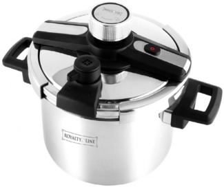 Schnellkochtopf Dampfkochtopf Edelstahl Kochtopf 6 Liter ROYALTY LINE RL-DSD6L