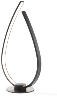 casa NOVA LED Tischleuchte Tischlampe ONION, 1-flammig, H 37 cm, Schwarz, LED fest integriert, Extra-Warmweiß, Weiß, Metall, Kunststoff, mit Schnurschalter