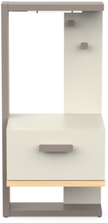 Calicosy Nachttisch 1 Schublade B39,2 cm - CAMILLIA - Grau