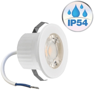 3w Mini LED Einbauleuchte Einbaustrahler Einbauspot Spot Weiß 240 Lumen Schutzart IP54 Neutralweiß