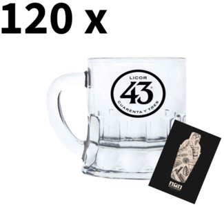 Licor 43 Minibeer Glas 120er-Set Shotglas - XXL Angebot 120 x Pinnchen