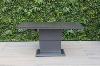 CLEMENTO Lifttisch printed Glas Spraystone-Optik