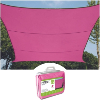Sonnensegel Rechteckig 4x3m Pink - Sonnenschutzsegel für Balkon / Terrassensegel