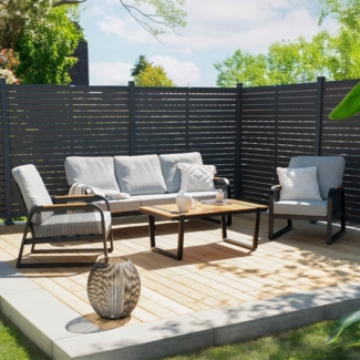 HOME DELUXE Gartenlounge Aluminium MARABA - Für 5 Personen