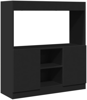 vidaXL Highboard Schwarz 92 x 33 x 100 cm Holzwerkstoff 855125