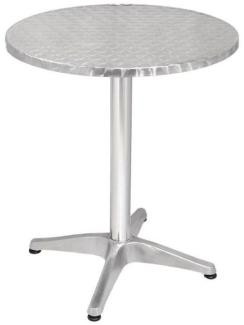 Bolero Runder Bistrotisch Edelstahl, 1 Bein 60Cm