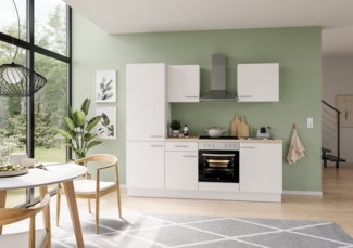 IMPULS KÜCHEN Küchenzeile "Tirana", Ausrichtung wählbar, Schubkästen mit Soft-Close, vormontiert, wahlweise mit E-Geräten, mit Vollauszug, Breite 230 cm