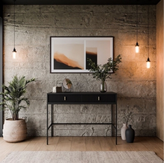 Lookway Konsole MIDNIGHT mit Schubladen auf Gestell, Breite 104 cm