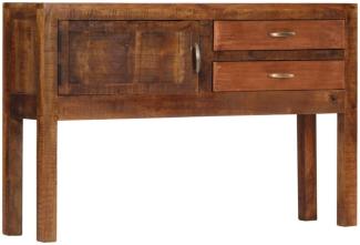 vidaXL Sideboard 118x30x75 cm Massivholz Mango 247965