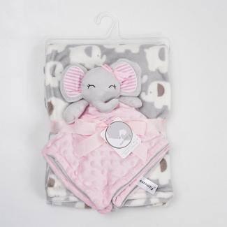 Babydecke Babydecke inklusive Trösterchen Baby Geschenk Mädchen, XDeer, Junge Geschenkset