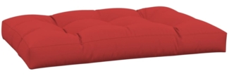 vidaXL Palettenkissen Rot 120x80x12 cm Stoff 360519