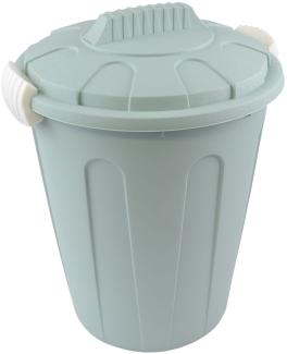 Abfalleimer 40L aus robustem Kunststoff - praktischer Mülleimer mit abnehmbarem Deckel - vielseitiger Müllbehälter für Haushalt, Garten & Werkstatt - hygienisch & pflegeleicht Ø39x59 cm